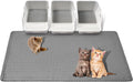 GRELY Cat Litter Mats- Extra Large XXL 47''X 36'',2 Layer Litter Box Mat for Indoor Cats,Rug for Pet Kitty,Litter Trapping Mats,Waterproof Urine Proof,Non-Slip