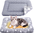 VitalCozy 2 Pcs 14" X 21" Self Warming Cat Pet Mat, Star, Gray