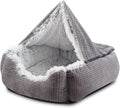 MIXJOY Medium Dog Beds for Medium Large Dogs with Cover Cave, 30in