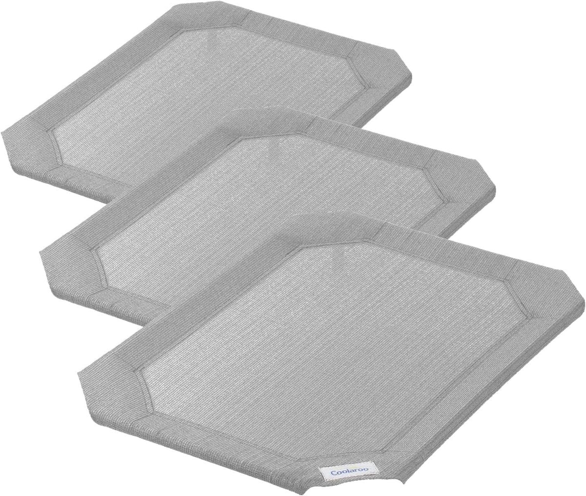 Coolaroo Replacement Cover, The Original Elevated Pet Bed, Grey, Small (Pack of 3)