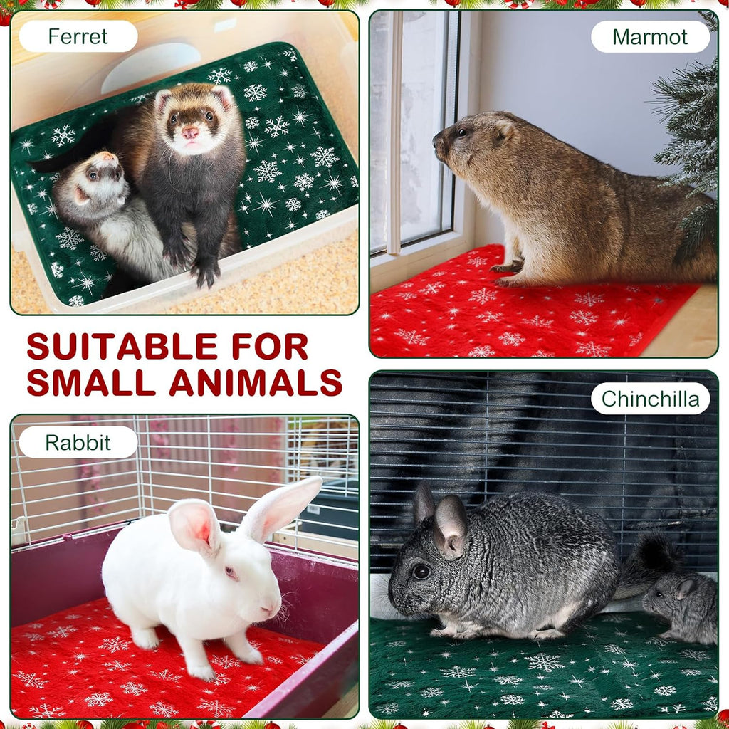 4 Pack Self Heating Cat Pad Self Warming Dog Mat, Snowflake, 16 x 20 Inch