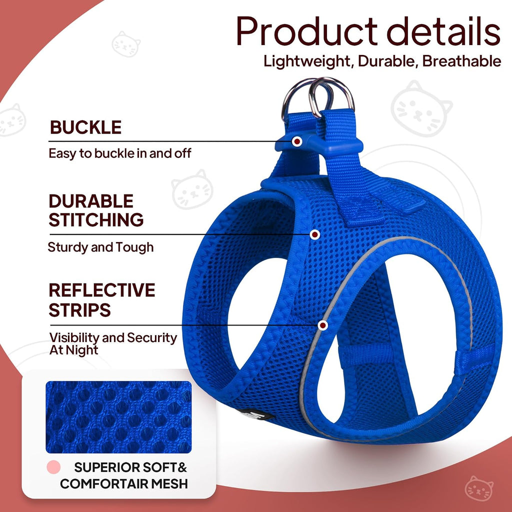 Twoear Cat Harness and Leash Set, Extra Small Kitten Harness Escape Proof