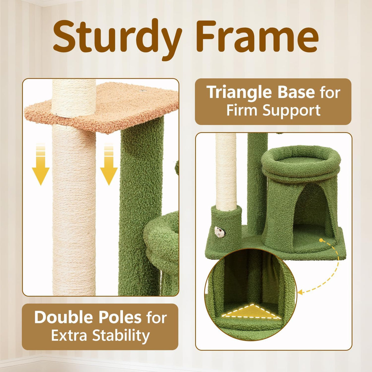 41" Cat Tree Tower Condo Scratch Post Stand for Indoor Small Cats