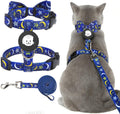 EXPAWLORER Cat Harness and Leash Set Escape Proof Vest with AirTag Holder