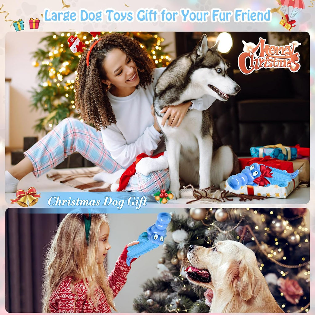 Jeefome Tough Dog Chew Toys for Aggressive Chewers | Indestructible Dog Toy to Keep Them Busy & Reduce Boredom for Medium, Large Dogs, Milk Flavor