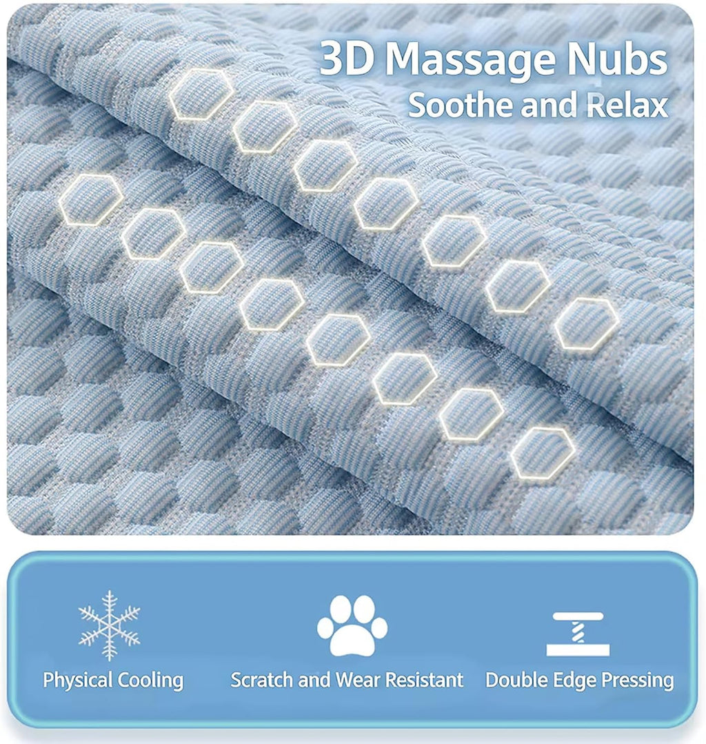 Pet Mat for Dogs Cats, Thin Breathable Crate Pad, Rapid Cooling Pet Mat