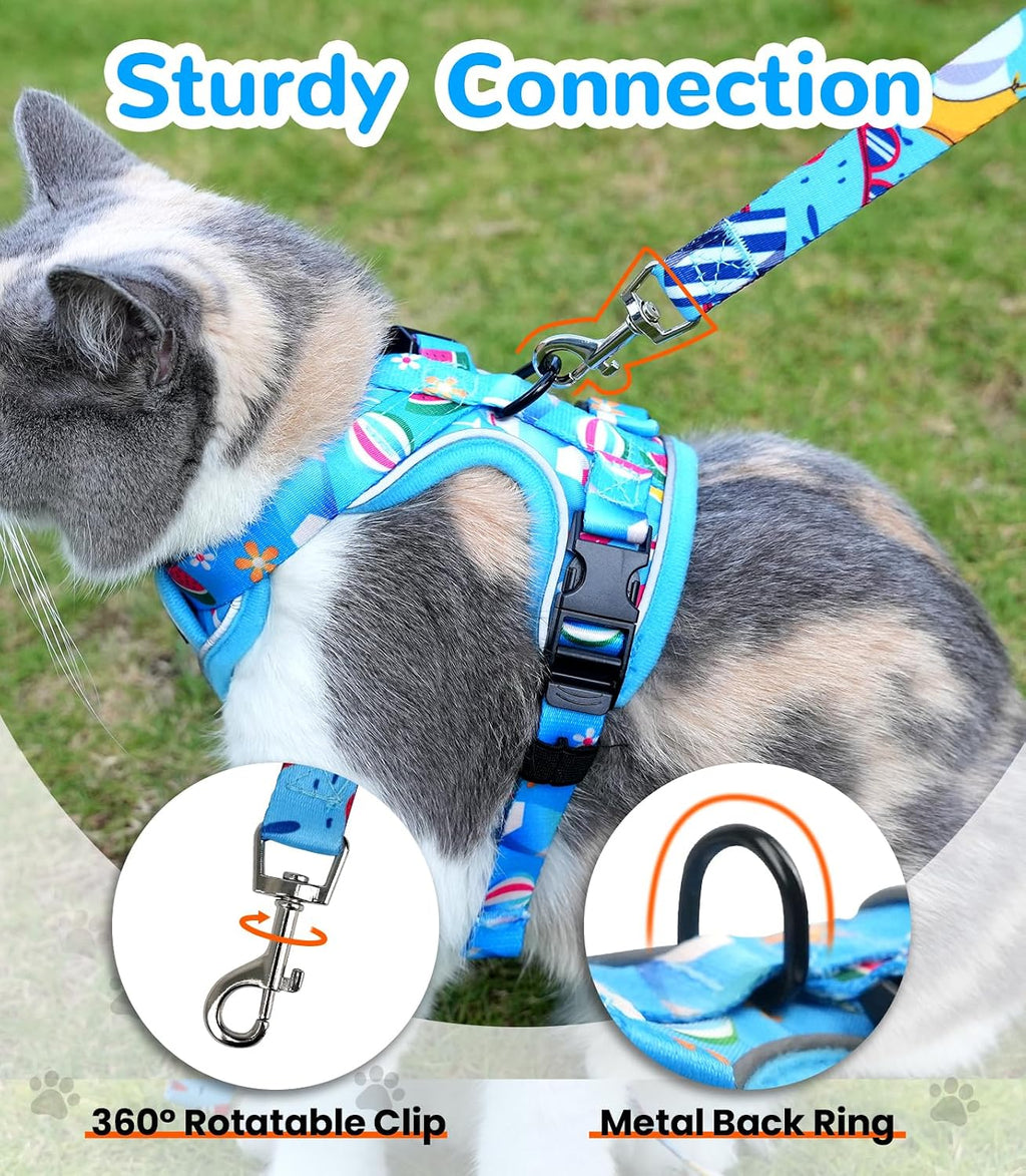 Halypet Cat Harness and Leash Set, Escape Proof Adjustable Harness