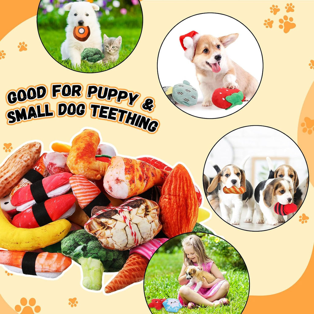 Libima 120 Pack Small Squeaky Dog Toys Bulk for Puppy Small Dog