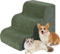 Dog Stairs for Small Dogs, 3-Steps Pet Ramp for Couch Bed, 15" H