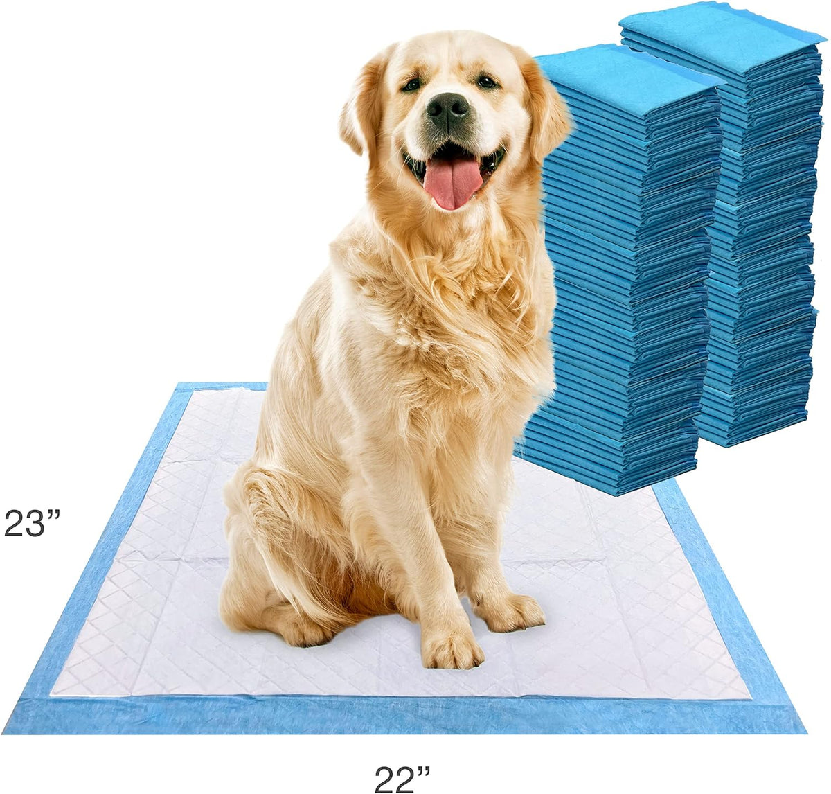 Four Paws Wee-Wee Superior Performance Dog Pee Pads, 100 Count | Quilted leak-proof puppy pads, dog housebreaking & potty training, 24-hour floor protection, pet supplies, 22" x 23"