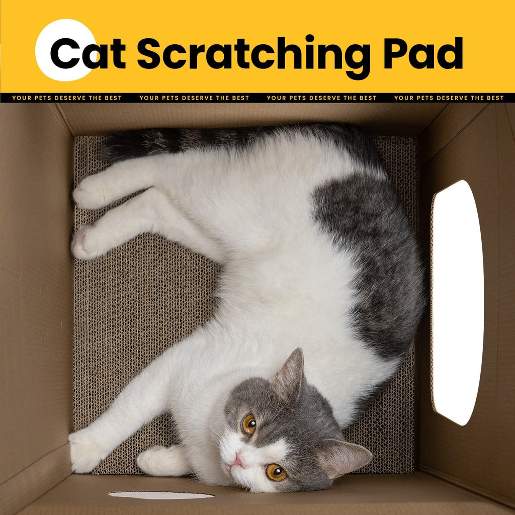 Conlun 2-Pack Cat Scratching Pad House Indoor Cave <13 lbs