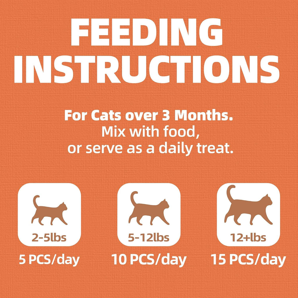 Just Try Skin & Coat Support Cat Treats,Omega 3 Salmon Oil