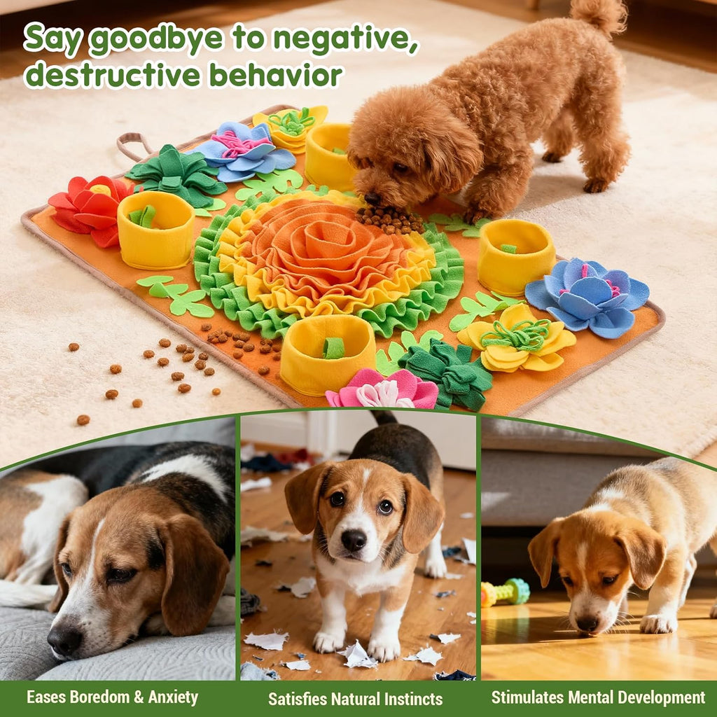 Avont Snuffle Mat for Dogs, Interactive Sniffing Feeding Puzzle Slow Feeder