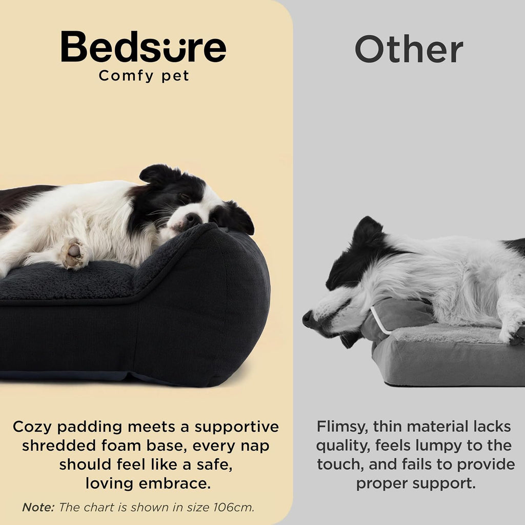 Bedsure SupportMax® Extra Thick Orthopedic Dog Beds Large Sized Dog