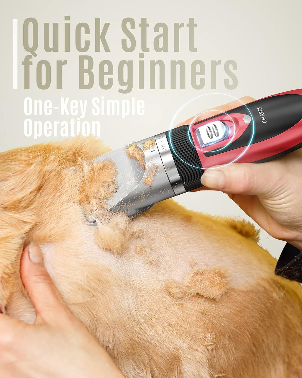 oneisall Dog Clippers Low Noise Grooming Kit for Dogs Cats Pets