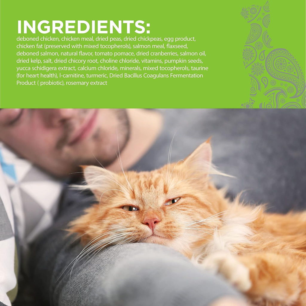 PURELUXE Grain and Gluten Free Cat Food, Persian Cat Elite Nutrition, Salmon, for Persian Cats at All Life Stages and Breeds, Made in The USA, 11lbs
