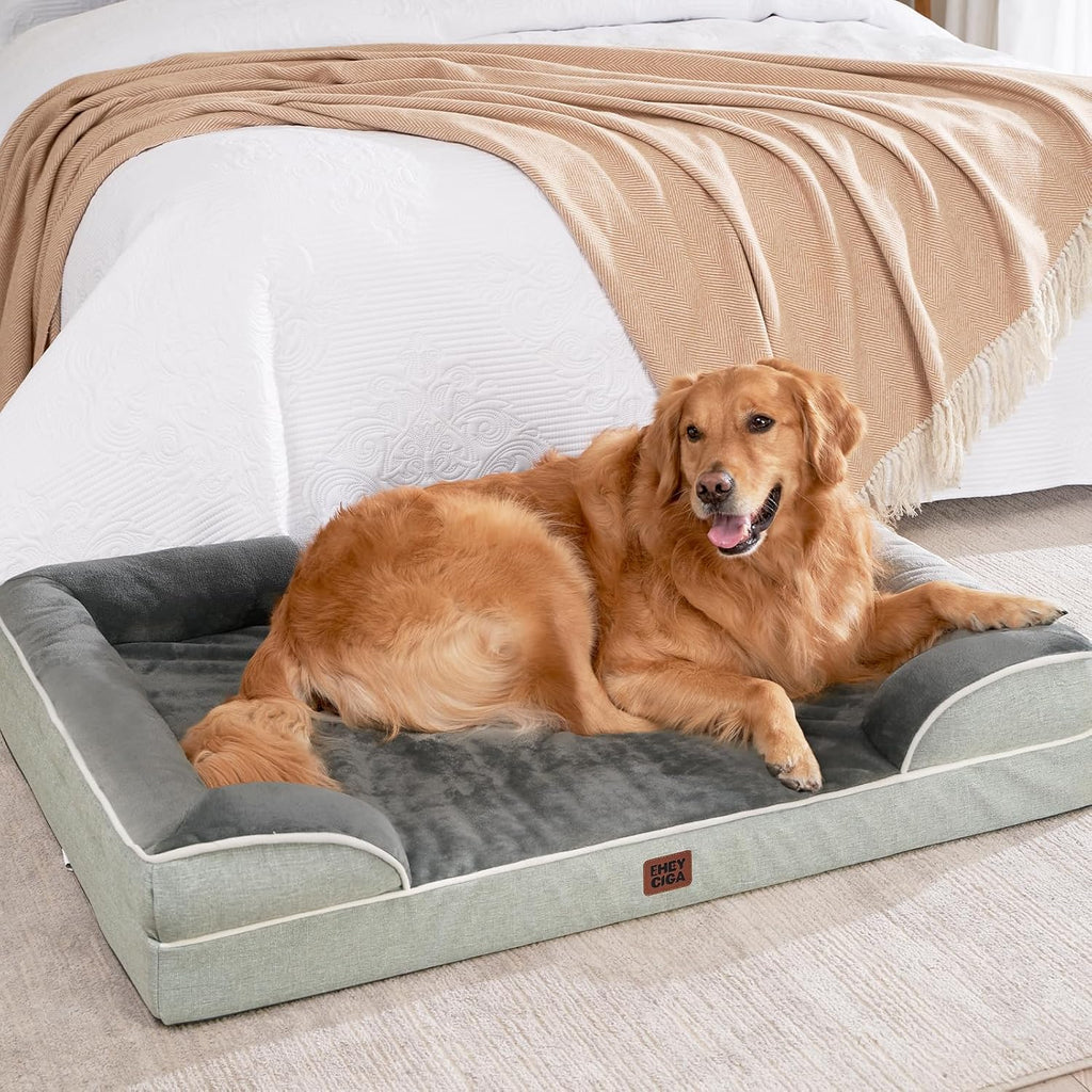 EHEYCIGA Orthopedic Extra Large Dog Bed, Waterproof Washable XL Pet Bed 44"