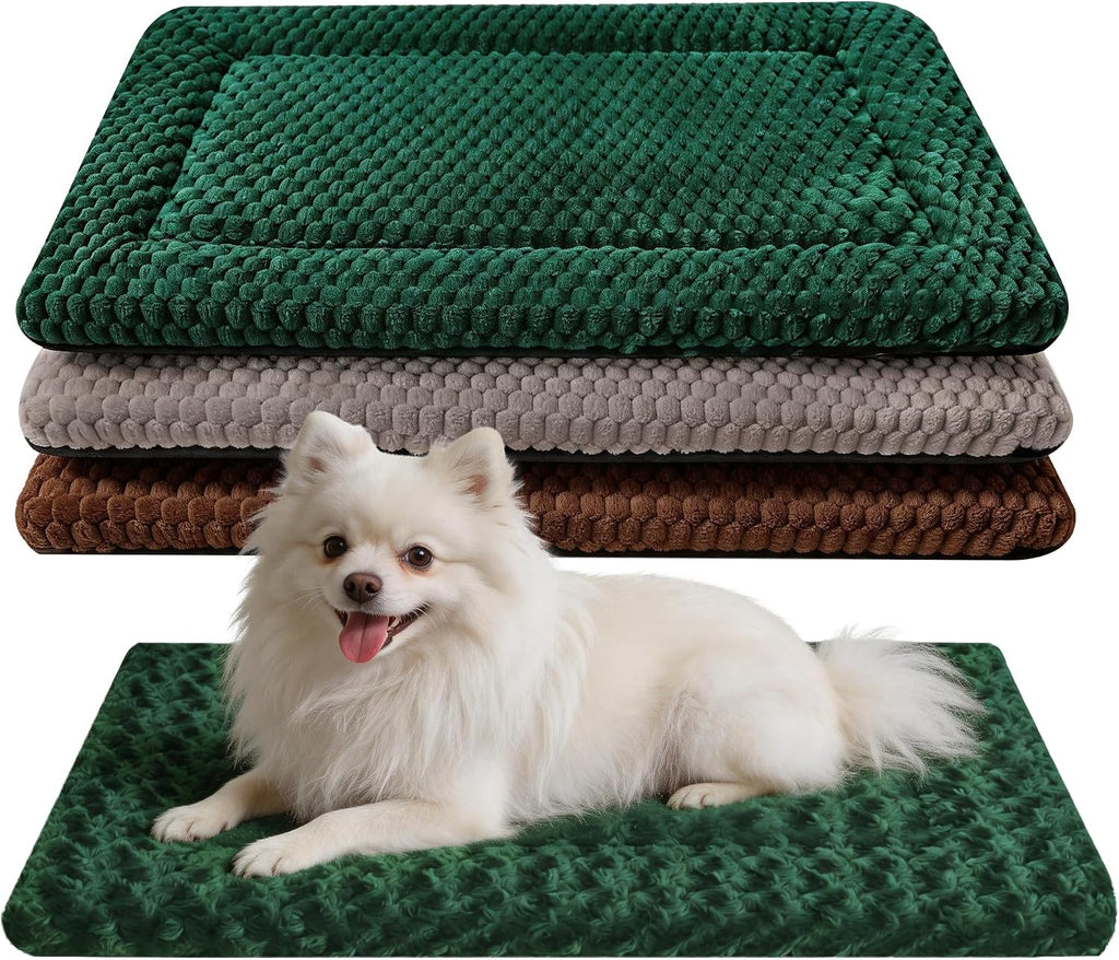 Dog Bed Mat, Soft Dog Beds - Portable Crate Pad for Dogs & Cats