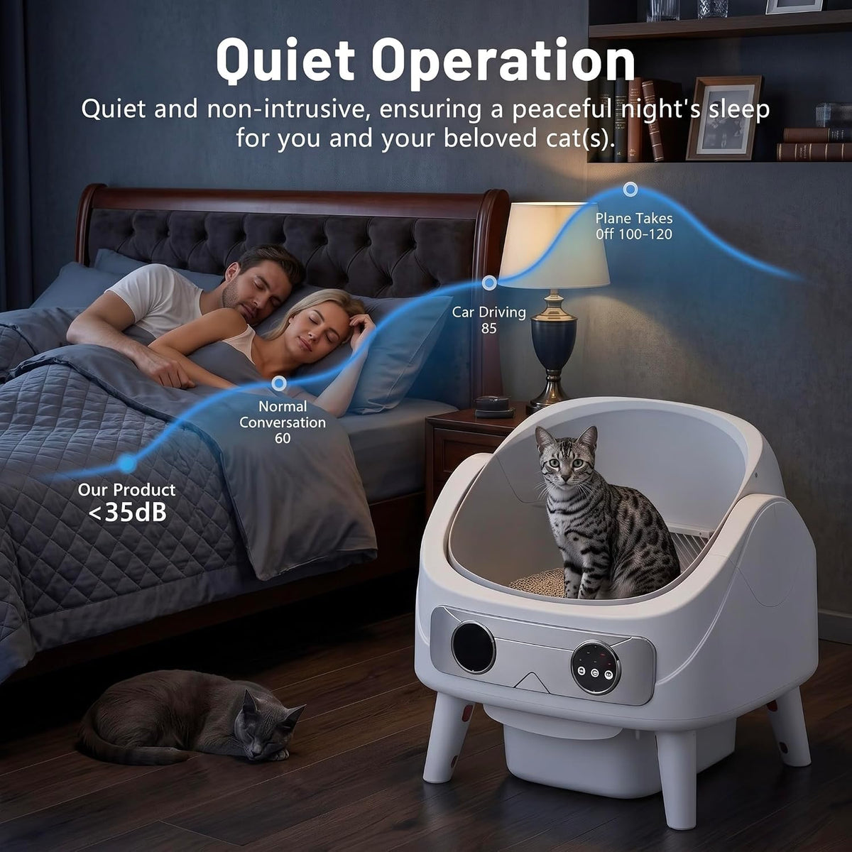 Self Cleaning Litter Box, Automatic Litter Box, self Cleaning cat Litter Box, Automatic cat Litter Box, Arenero para Gatos