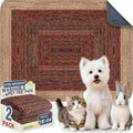 Washable Pee Pads for Dogs, Reusable Puppy Potty Training Pads, Ultra-Absorbent Thick Waterproof Leak-Proof Non-Slip Pads & Mat for Crate, Playpen, Floor, Whelping & Housebreaking, 2 Pack 18"x24"