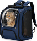 Pecute Cat Backpack Carrier,Large Space Cat Bubble Backpack,Ergonomic,Blue