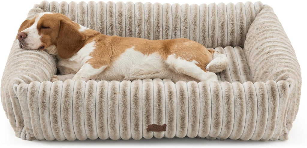 Bedsure ComfyFleece® Cute Dog Beds Large Sized Dog Washable，36in Amphora