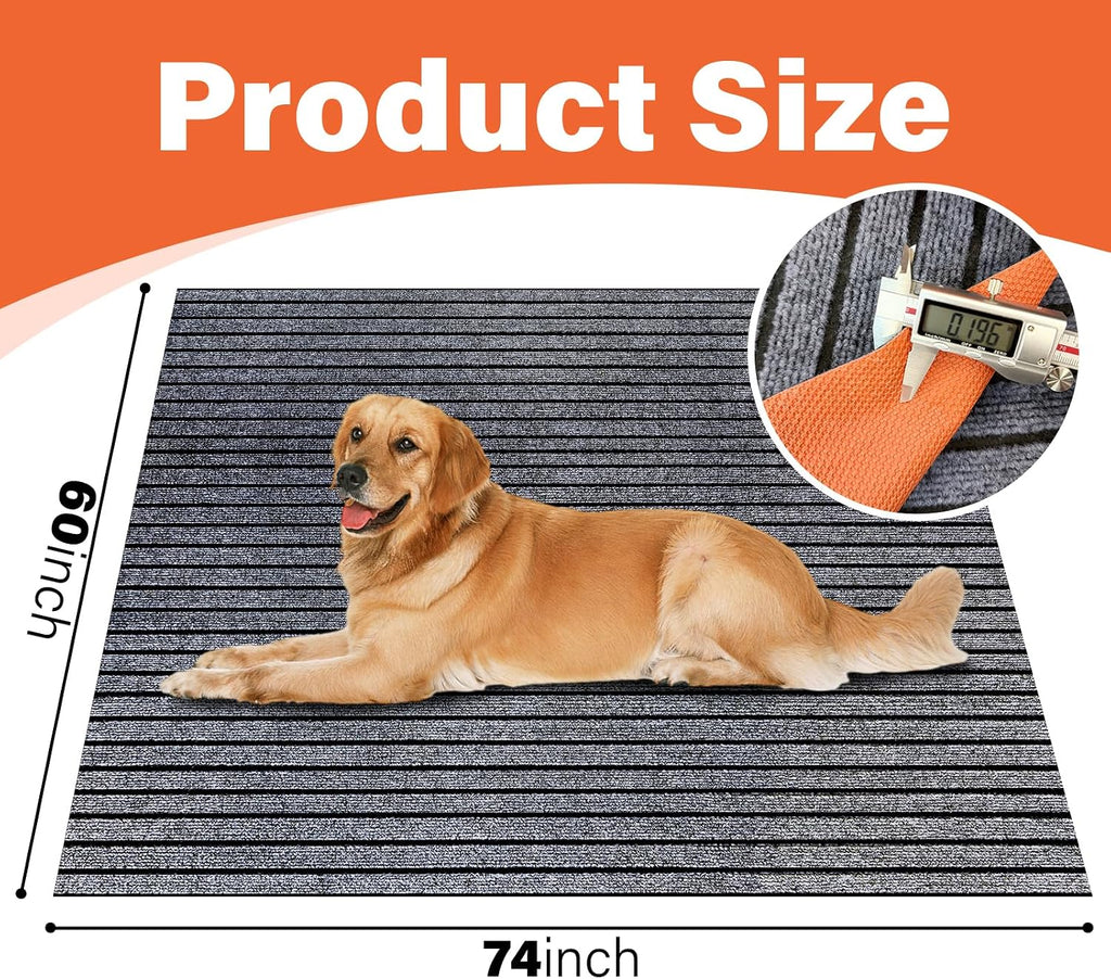 Mat for Under Dog Crate，Pad Dog Crate Mat Liner Floor Protector Washable Absorb Non-Slip Waterproof for Kennel Training, Protects Floors Easy Clean Cuttable