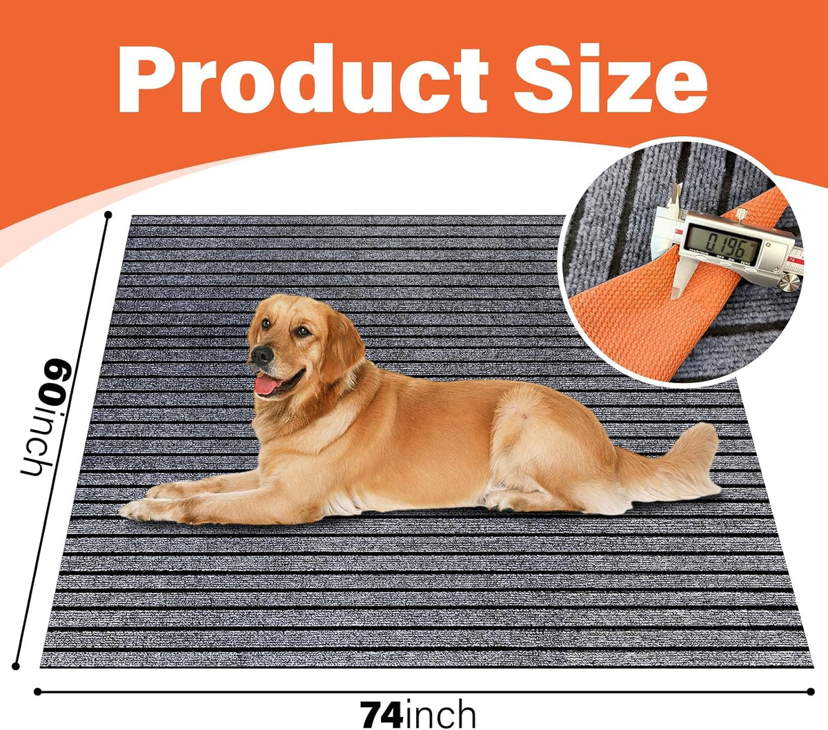 Mat for Under Dog Crate，Pad Dog Crate Mat Liner Floor Protector Washable Absorb Non-Slip Waterproof for Kennel Training, Protects Floors Easy Clean Cuttable