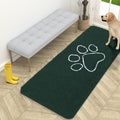 OLANLY Dog Door Mat for Muddy Paws 59x24, Paw Print Design Chenille Mud Mat
