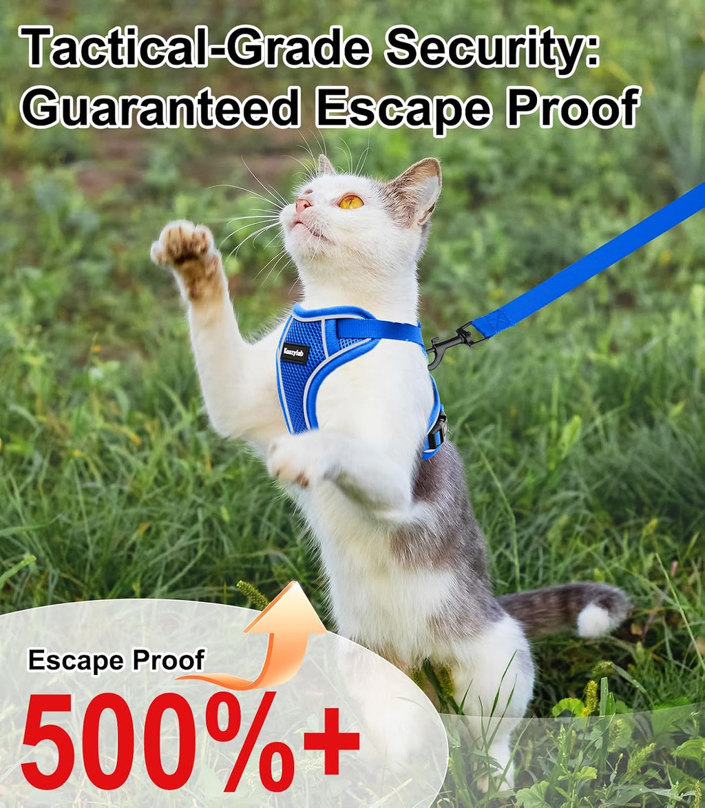 Cat Harness and Leash for Walking Escape Proof Soft Adjustable Cat Leash