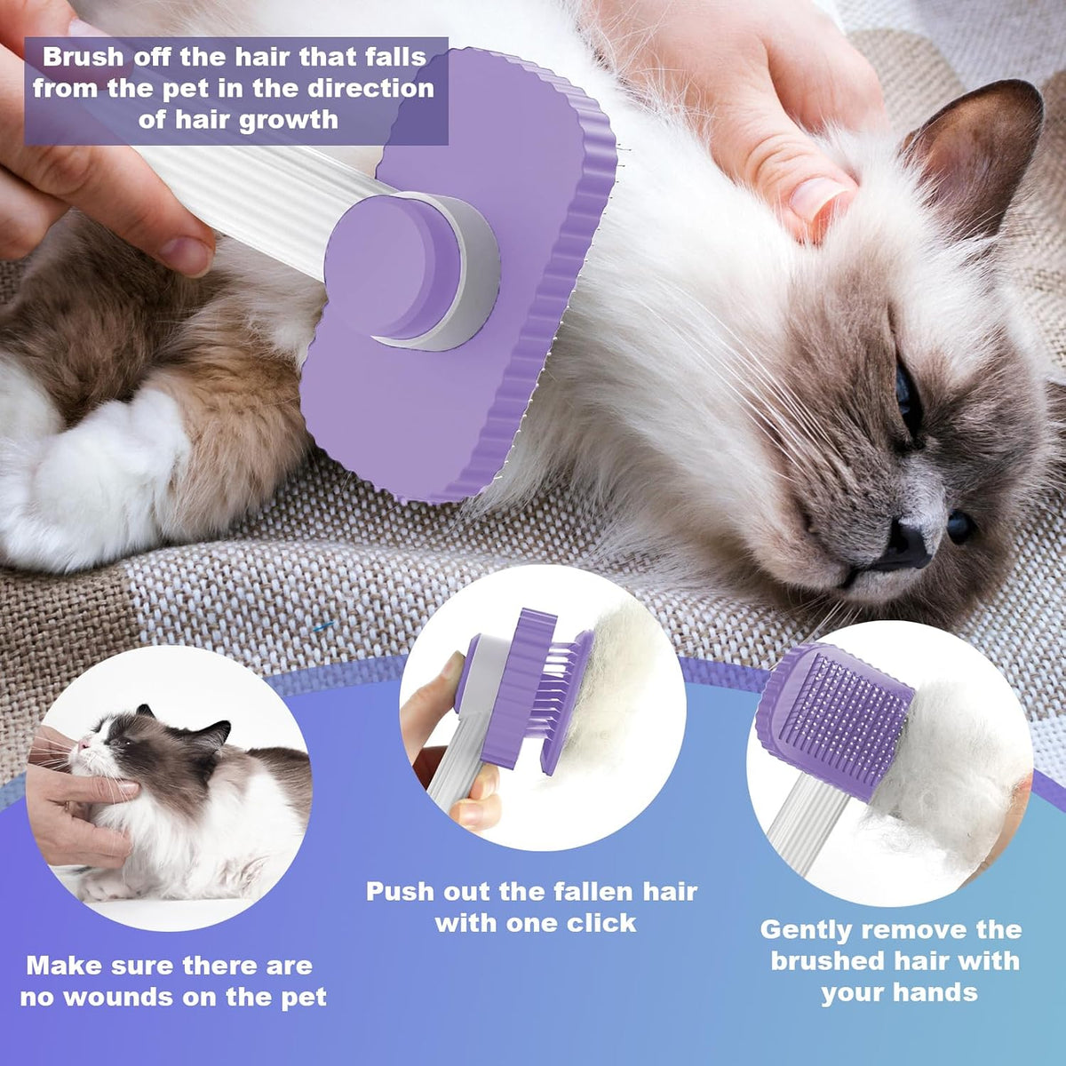Cat brush, Cat Brush for Long or Short Haired Cats