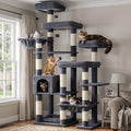 Hey-brother Cat Tree Tower, Wide Base, 5 Platforms for Multi-Cats, MPJ074G