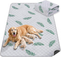 Washable Dog Pee Pads, Non-Slip Waterproof, 65 x 48 in, 1 Pack, Leaf | Super absorbent, waterproof and non-slip; washable, reusable dog pads for crates, playpens, floors, furniture and travel