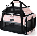 Lekereise Top-Expandable Pet Carrier 17x11x9.5 Inch Alaska Hawaiian Airline Approved Soft Sided Underseat with Locking Safety Zippers Anti-Scratch Mesh