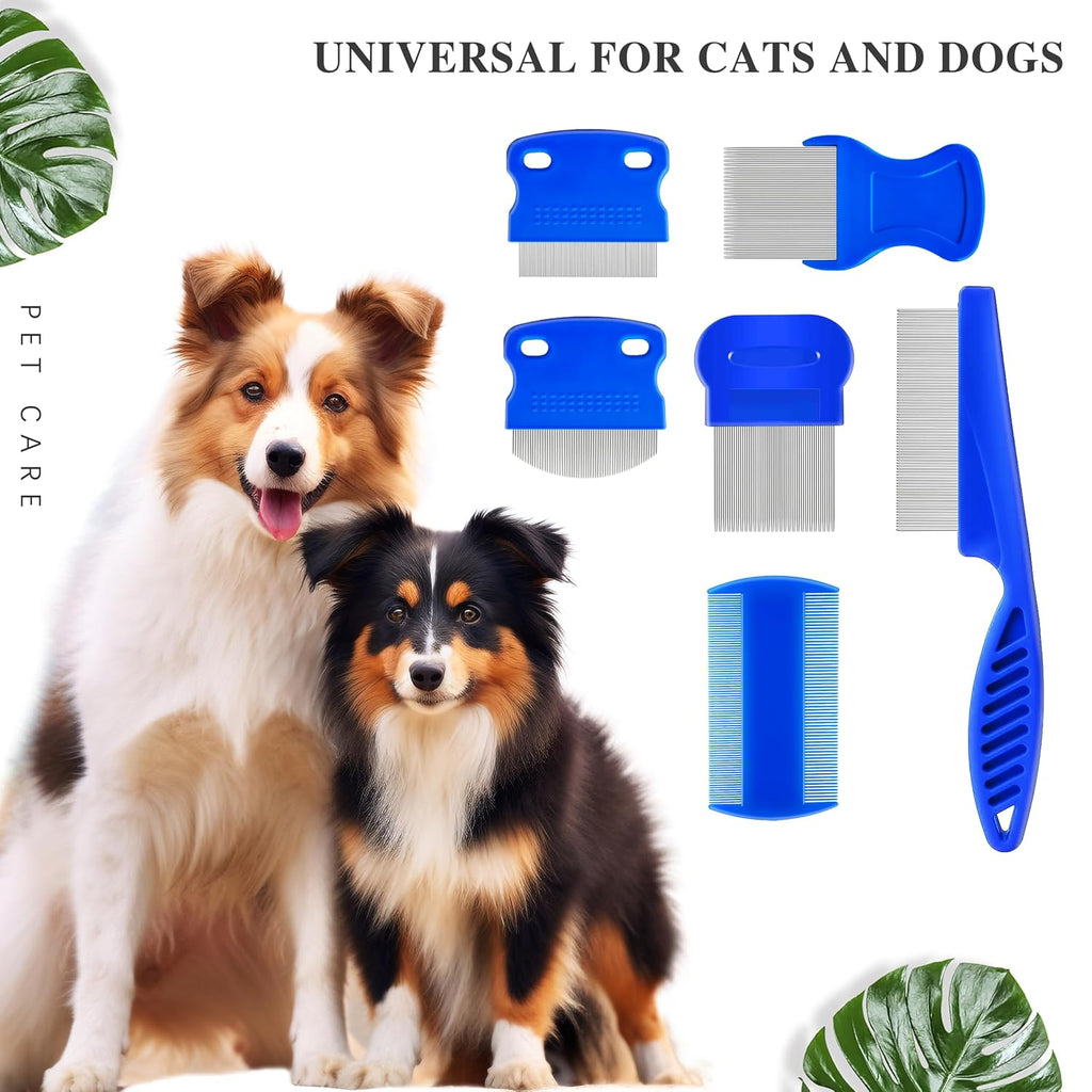 6 Pack Flea Lice Comb,dog eye comb, Flea and Tick Combs for Dogs & Cats