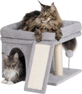 Aechonow Cat Tree Tower for Large Cat, Cat Bed House with Large Perch
