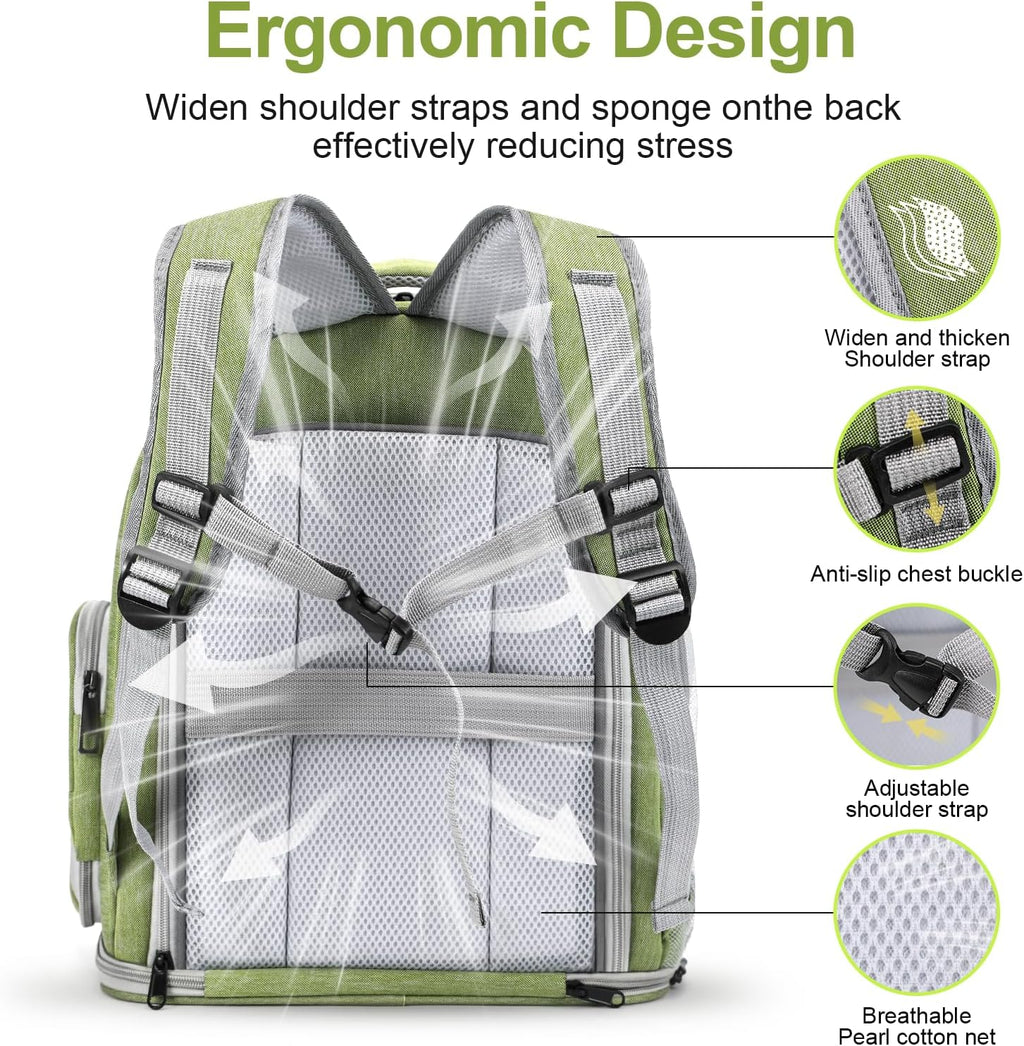 Cawypety Expandable Cat Backpack Large Space Cat Bubble Backpack Carrier