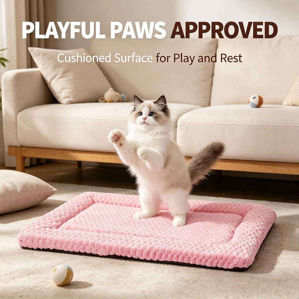 Cat Bed Mat - Durable & Cute Crate Beds for Extra Small Dogs & Cats, Comfortable Kennel Pad for Home, Crate & Travel