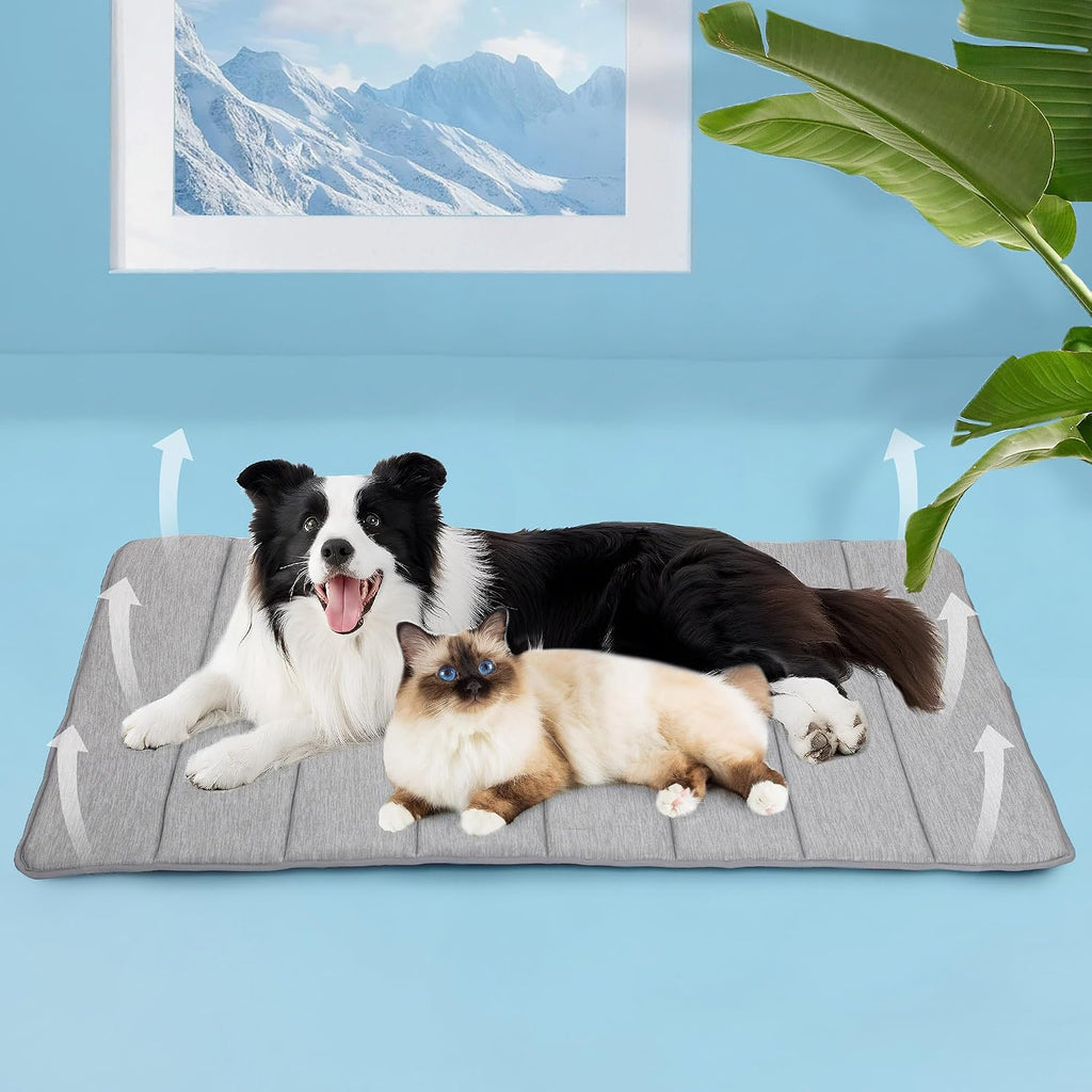 Dog Cooling Mat for Large Dogs, 47"x29" Memory Foam Pet Pad