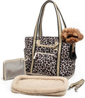 Cleverpup Transit Tote Dog Carrier 4-Piece Set - Small, Leopard
