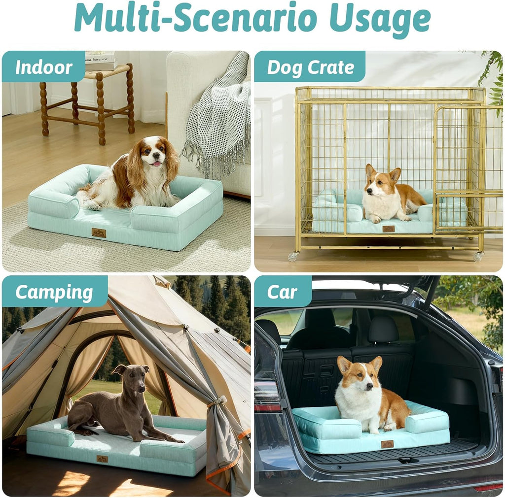 COZY KISS Orthopedic Dog Cooling Bed for Large Sized Dogs, 36x27 inch