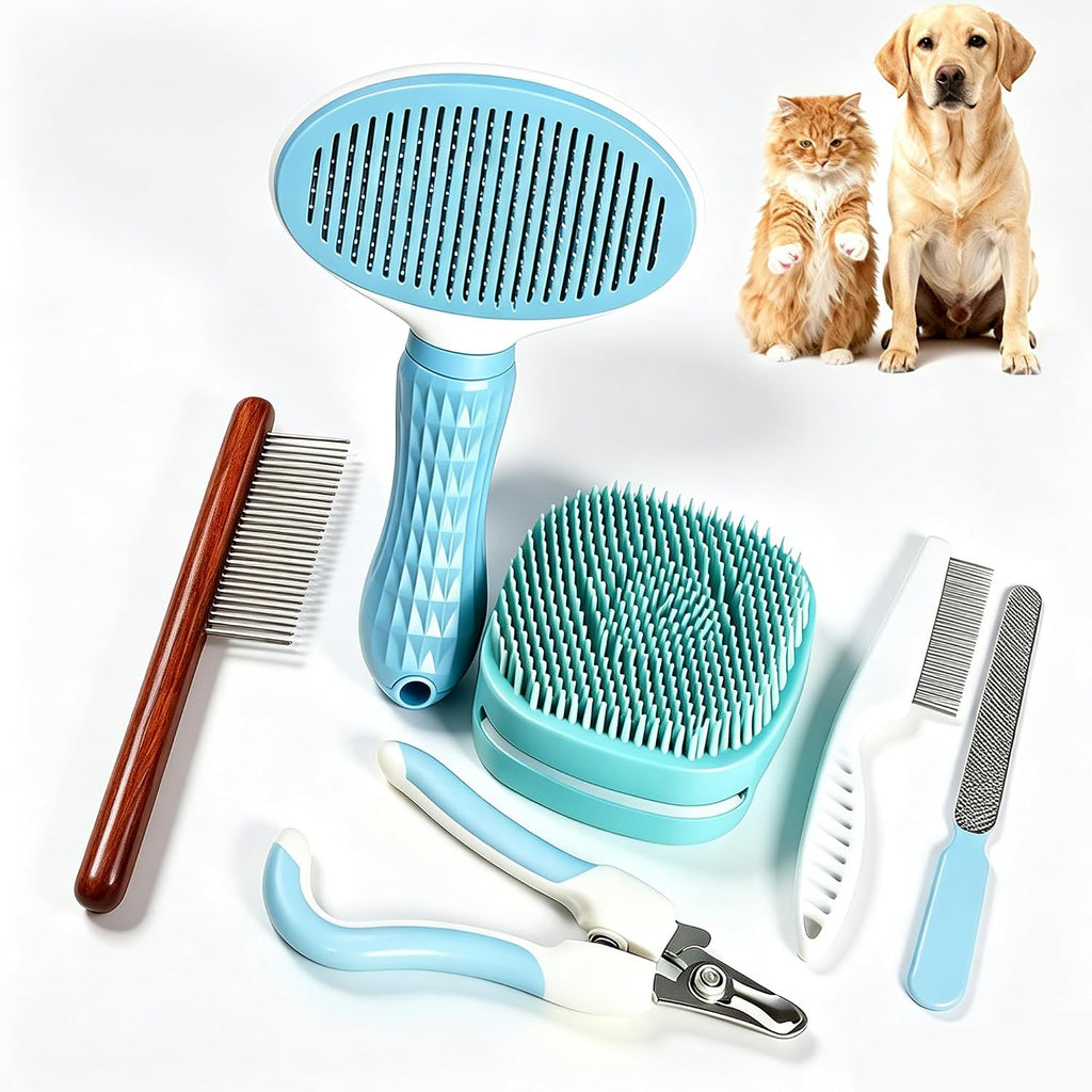 6 in-1 Dog Grooming Kit, Dog Brushes for Grooming