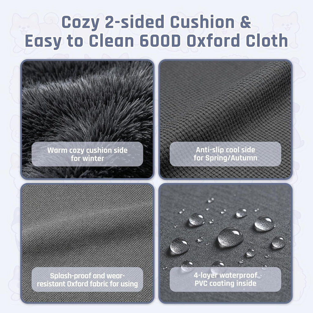Dog House Indoor Dog Kennel Bed Mat with Cushion for Small-Large Dogs Cats