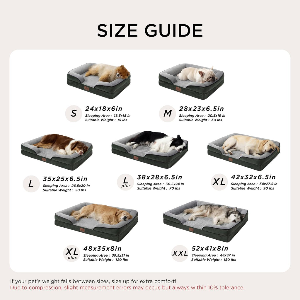 Bedsure Orthopedic Dog Beds for Medium Dogs Washable Original Design