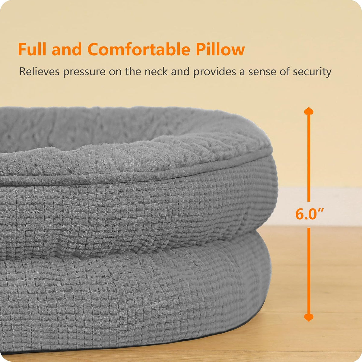 Dwanton Orthopedic Waterproof Medium Dog Bed Sofa, Gel Memory Foam, 36"