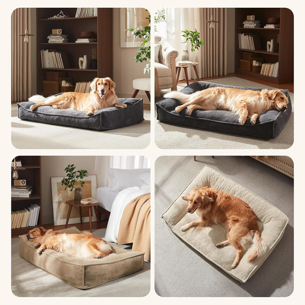 FURTIME XL Orthopedic Dog Bed Large Sized Dog, Extra Washable Dog Couch 42"