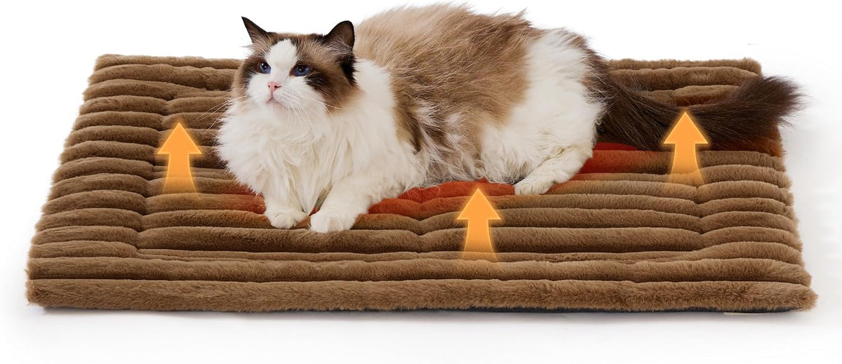 Bedsure ComfyFleece® Self Warming Cat Bed Mat,Medium Self Heating Cat Pad