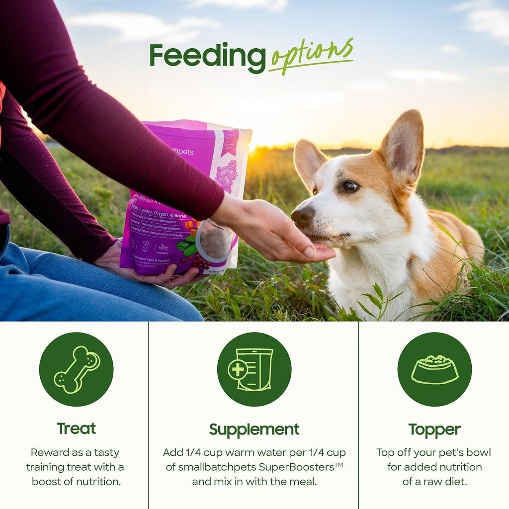 smallbatch Freeze Dried Dog Treat or Topper with Probiotics, Chicken 18oz