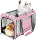 GAPZER Large Cat Carrier Soft, Collapsible Travel Pet Carry Bag, Small Dogs