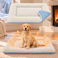 Dog Crate Pad 35" x 24" Self Warming Pet Bed for Medium Dogs, Gray